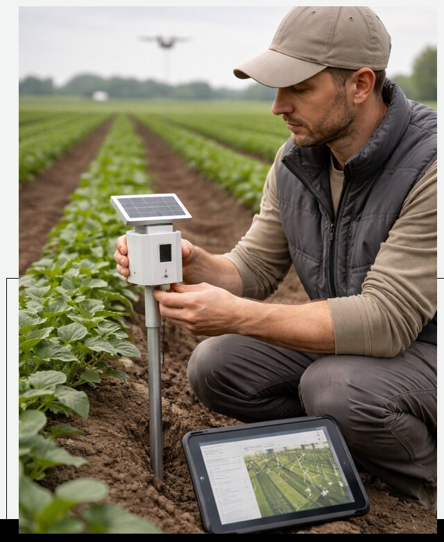 IoT мониторинг сельскохозяйственных полей и контроля в Клинцах