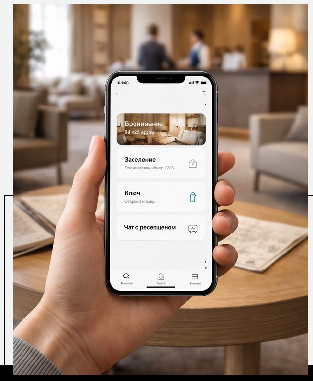 Мобильное приложение для гостей отеля в Клинцах, управление сервисом